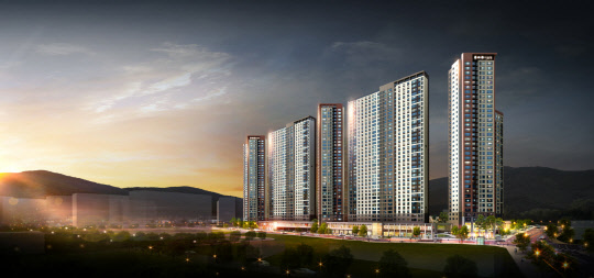 다사역 금호어울림 센트럴 투시도. <금호산업 제공>